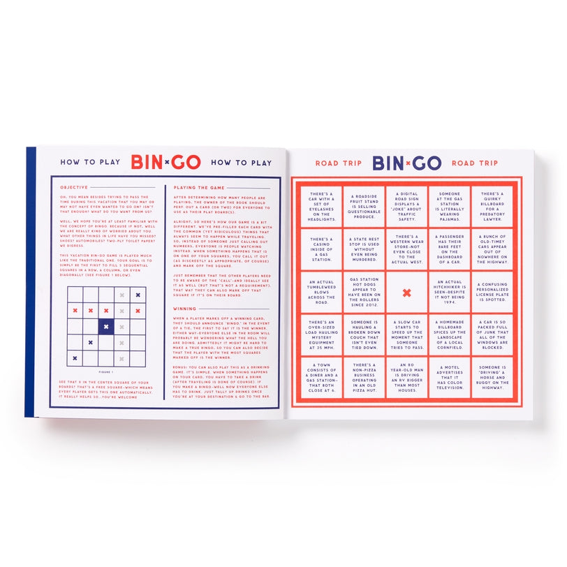Bin-Go Survive A Vacation Bingo Book