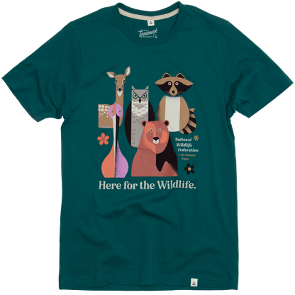 "Here for the Wildlife" Unisex Tee - Supports the National Wildlife Federation!