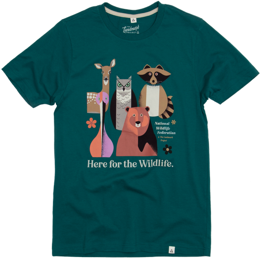 "Here for the Wildlife" Unisex Tee - Supports the National Wildlife Federation!