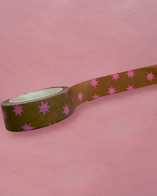 Green & Pink Twinkle Washi Tape