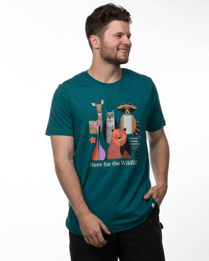 "Here for the Wildlife" Unisex Tee - Supports the National Wildlife Federation!
