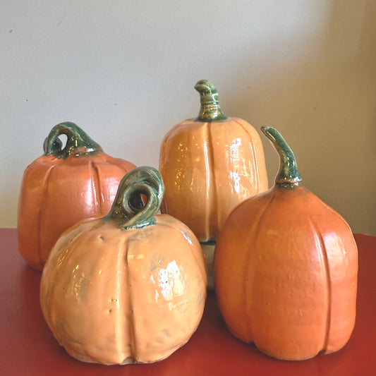 Handmade Ceramic Decorative Pumpkins - Made in Stoughton!