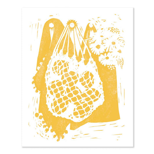 Yellow Lemons Kitchen Art Print