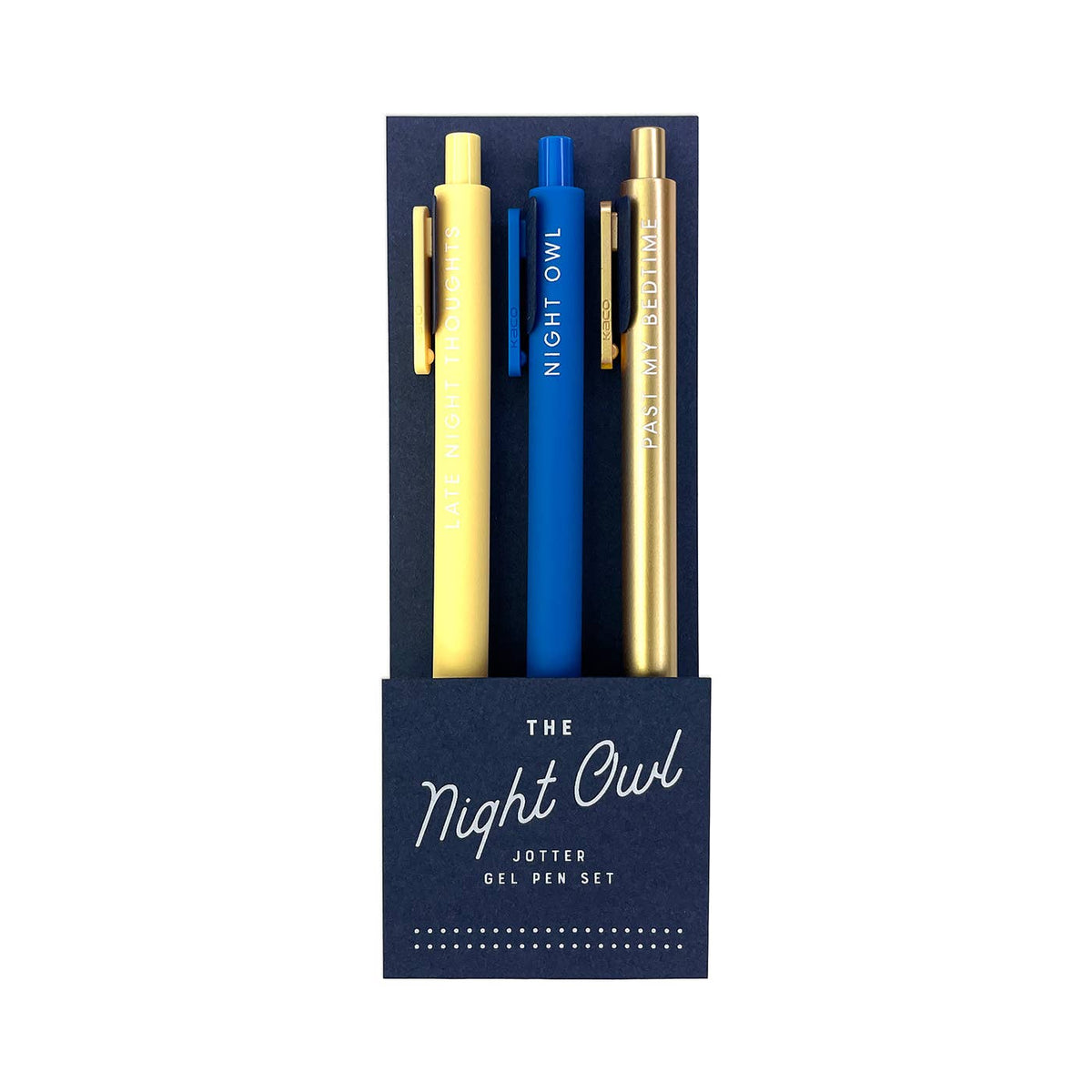 The Night Owl Jotter Gel Pens: Set of 3