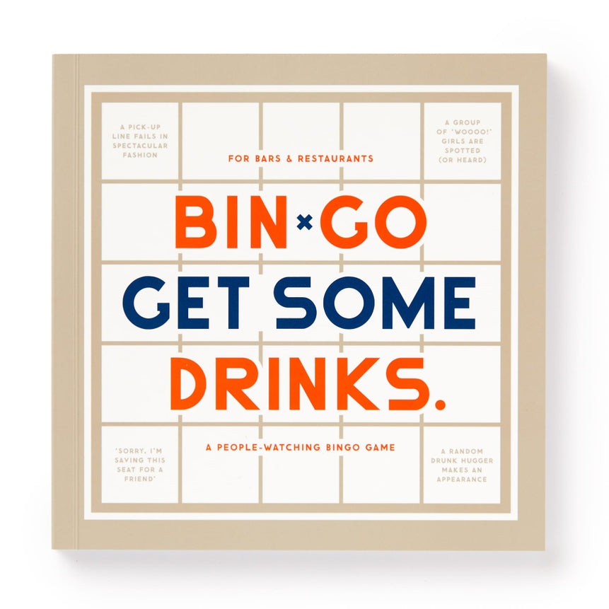 Bin-Go Get Some Drinks Bar Bingo Book