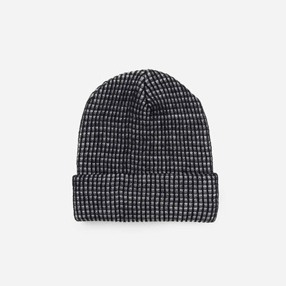 Multicolor Grid Unisex Knit Beanie