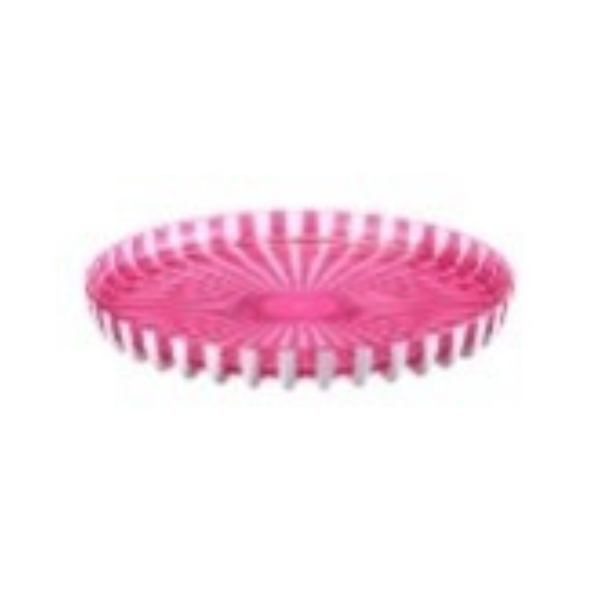 Pinstriped Plastic Circle Tray - Made in Italy