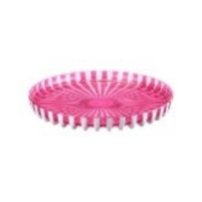 Pinstriped Plastic Circle Tray - Made in Italy