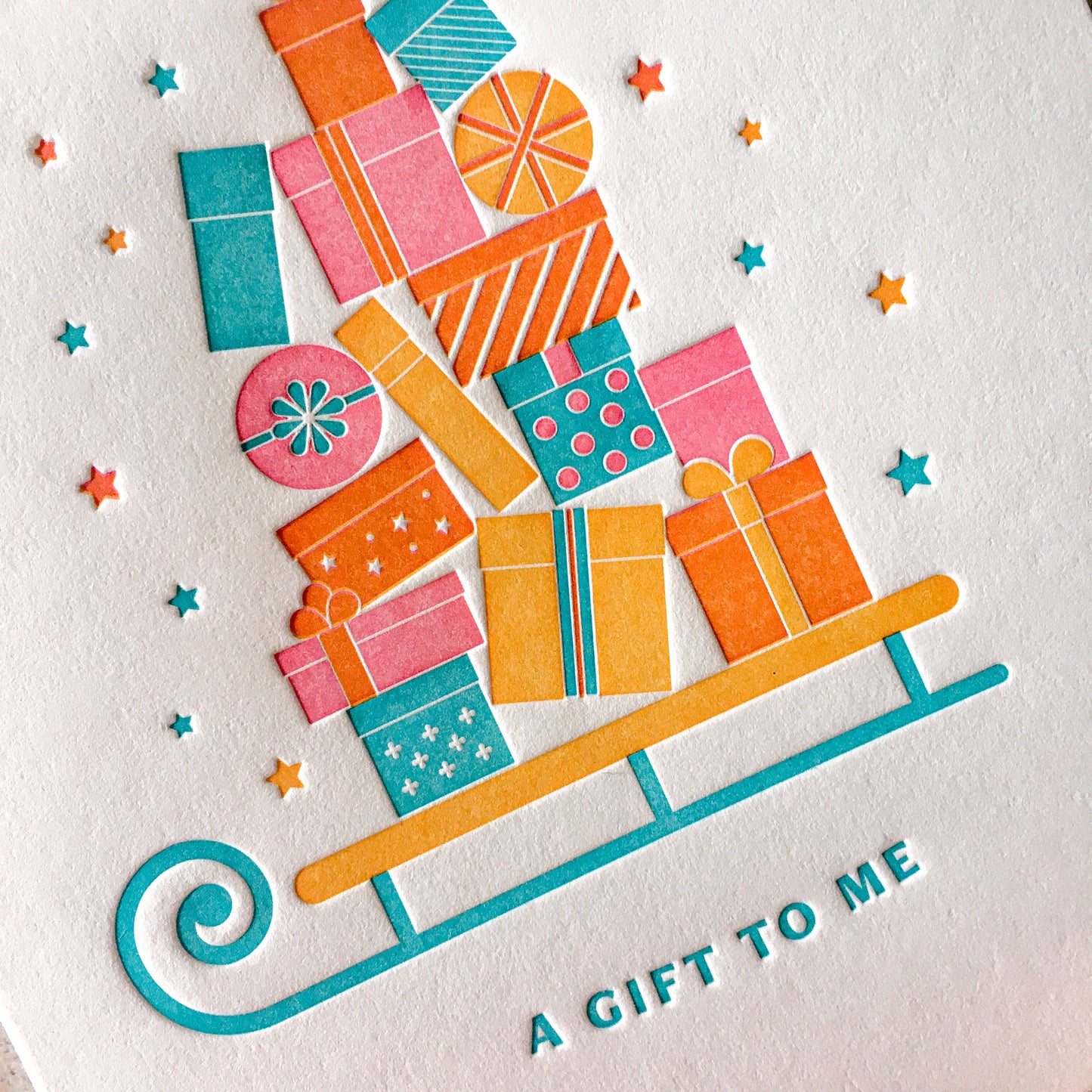 You're Such a Gift to Me Holiday Letterpress Greeting Card