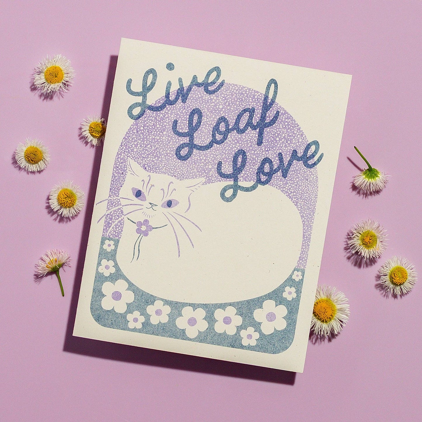 "Live Loaf Love" Risograph Greeting Card