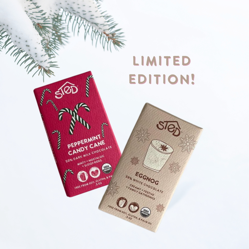Sted Chocolate Winter Seasonal Gift Set of 3 Bars