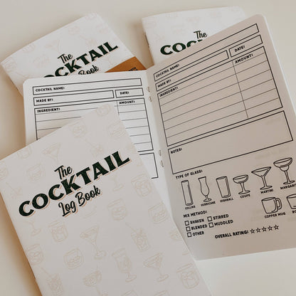 Cocktail Experience Passport / Logbook - Two 20-Page Books