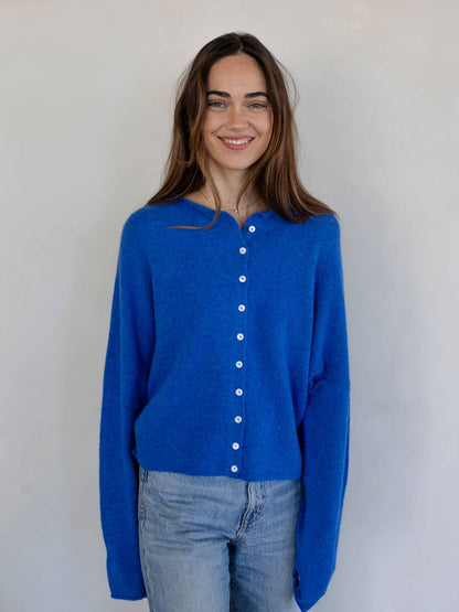 Lightweight Cozy Cardigan - Cobalt Blue