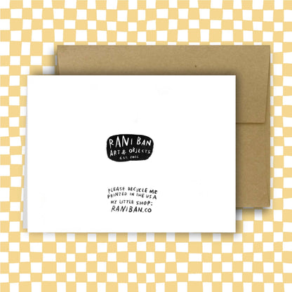 "It's Your Birthday, There Are No Rules" Cat Birthday Card