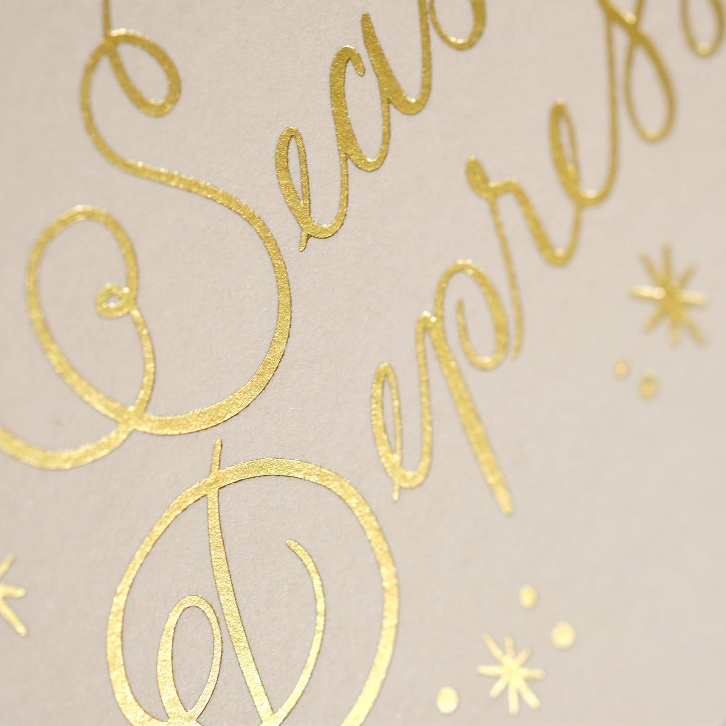 Tis The Seasonal Depression Gold Foil Greeting Card