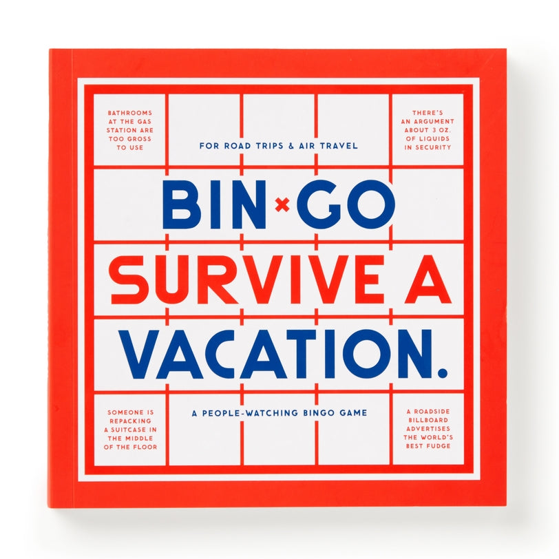 Bin-Go Survive A Vacation Bingo Book