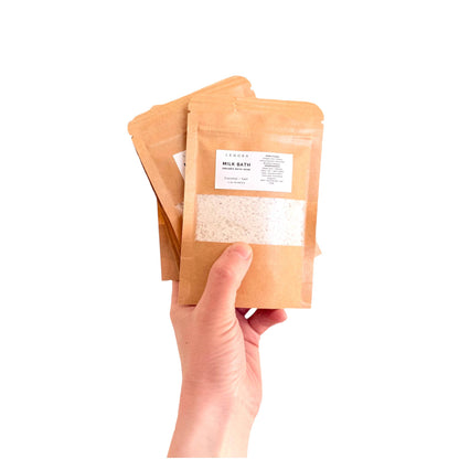 Organic Mini Milk Bath - Single Use - Made in WI
