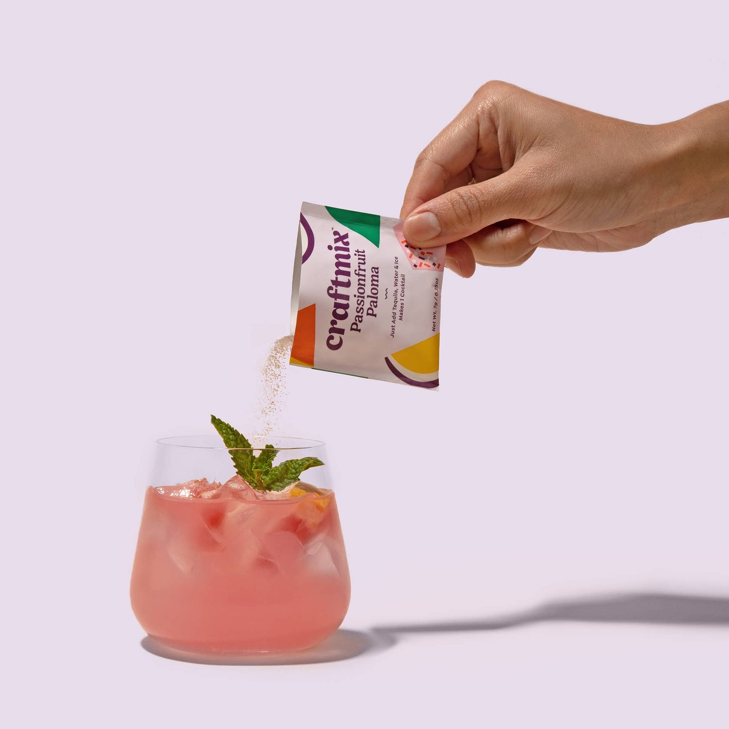 Passionfruit Paloma Single-Serving Cocktail or Mocktail Mixer