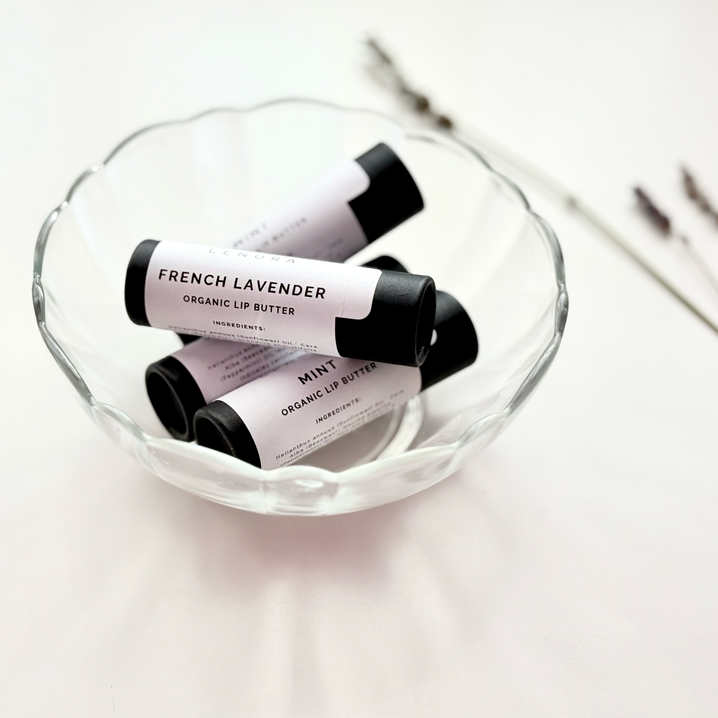 Organic French Lavender Lip Butter - Made in WI