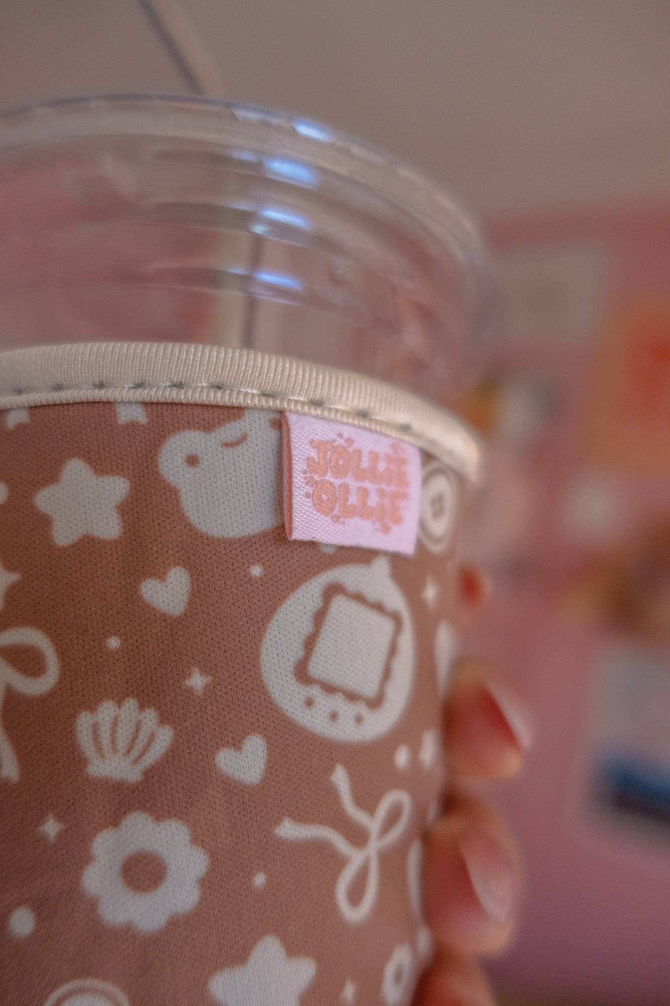 "Trinket Lover" Brown Coffee Sleeve