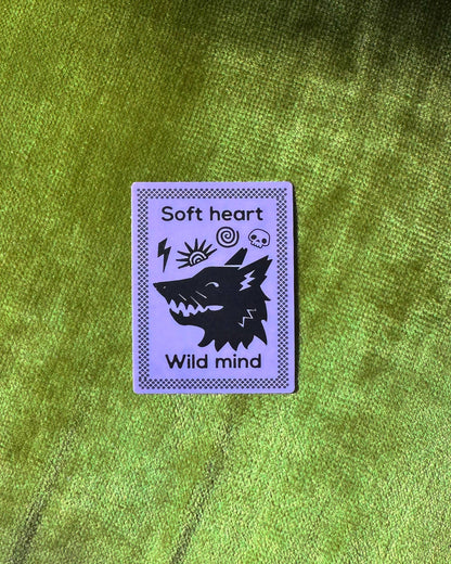 "Soft Heart, Wild Mind" Vinyl Sticker