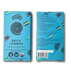 Sted Chocolate Mini Snack Size Bar: Salty Licorice