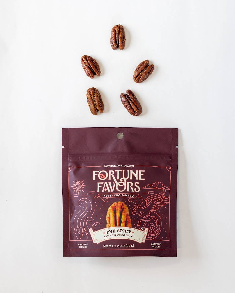 3.25 oz Fortune Favors The Spicy Candied Pecans