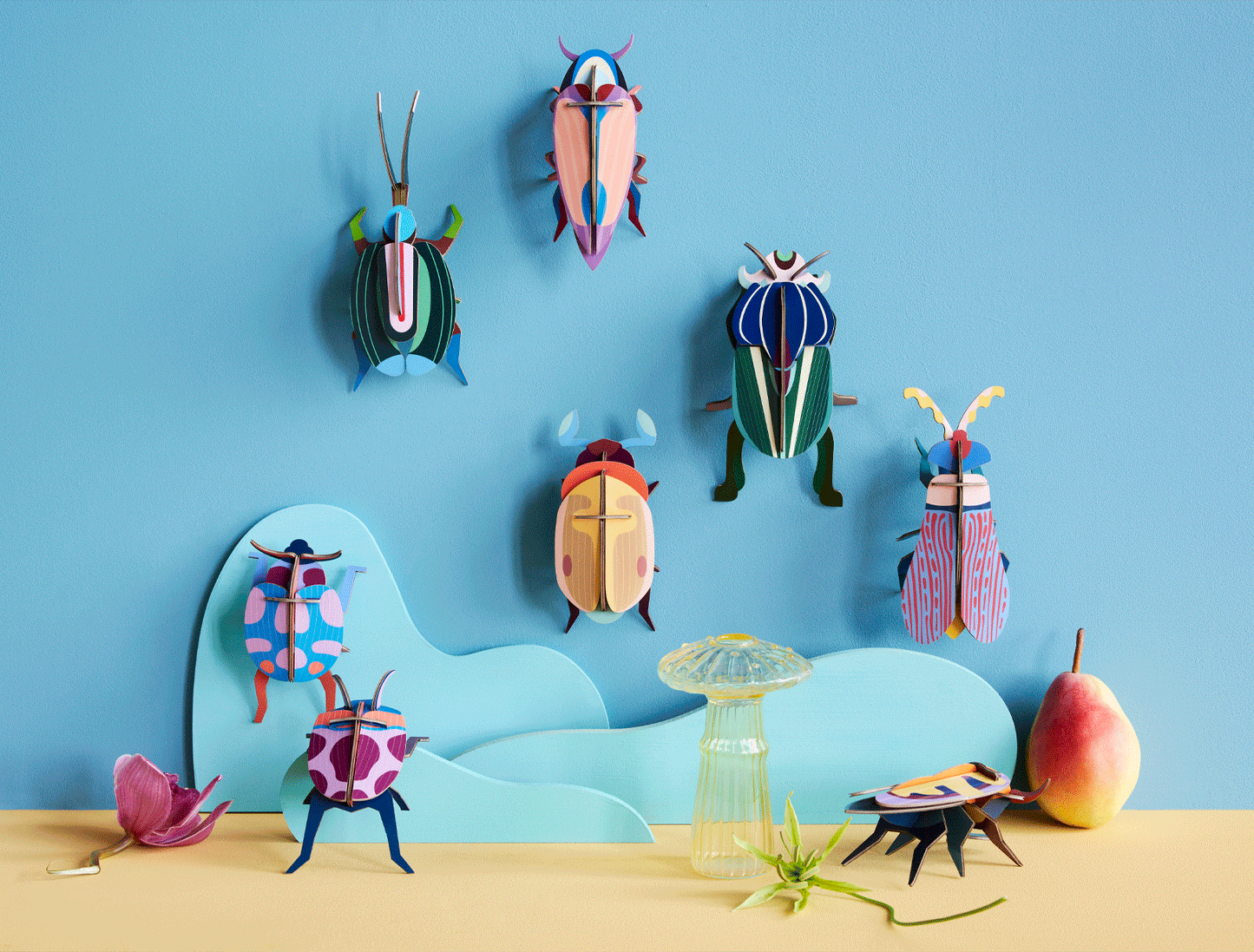 Coccinelle Couple DIY 3D Wall Art Kit