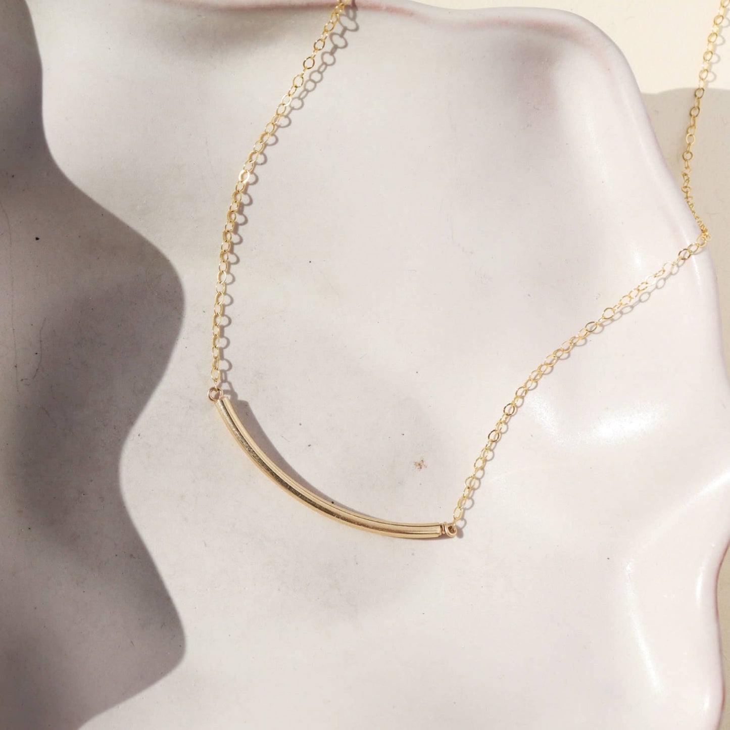 Minimal Necklace in 14k Gold Fill or Sterling Silver 