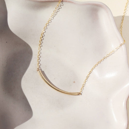 Minimal Necklace in 14k Gold Fill or Sterling Silver 