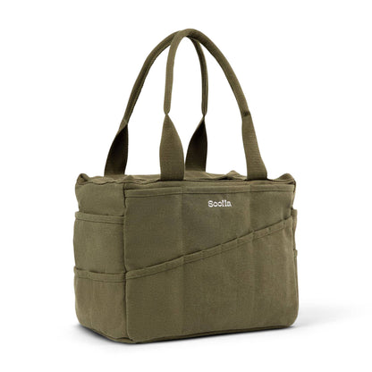 Soolla Studio Artist Bag, Forest Green - For Crafts, Journaling, and Hobbies