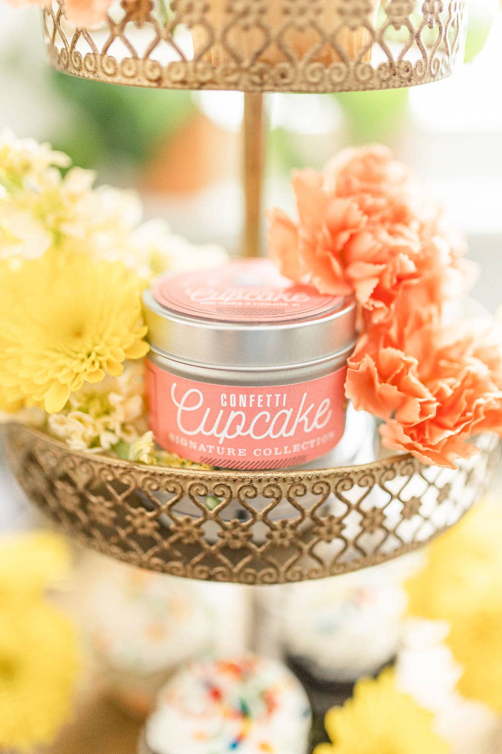 Confetti Cupcake Soy Candle, Cake Candle