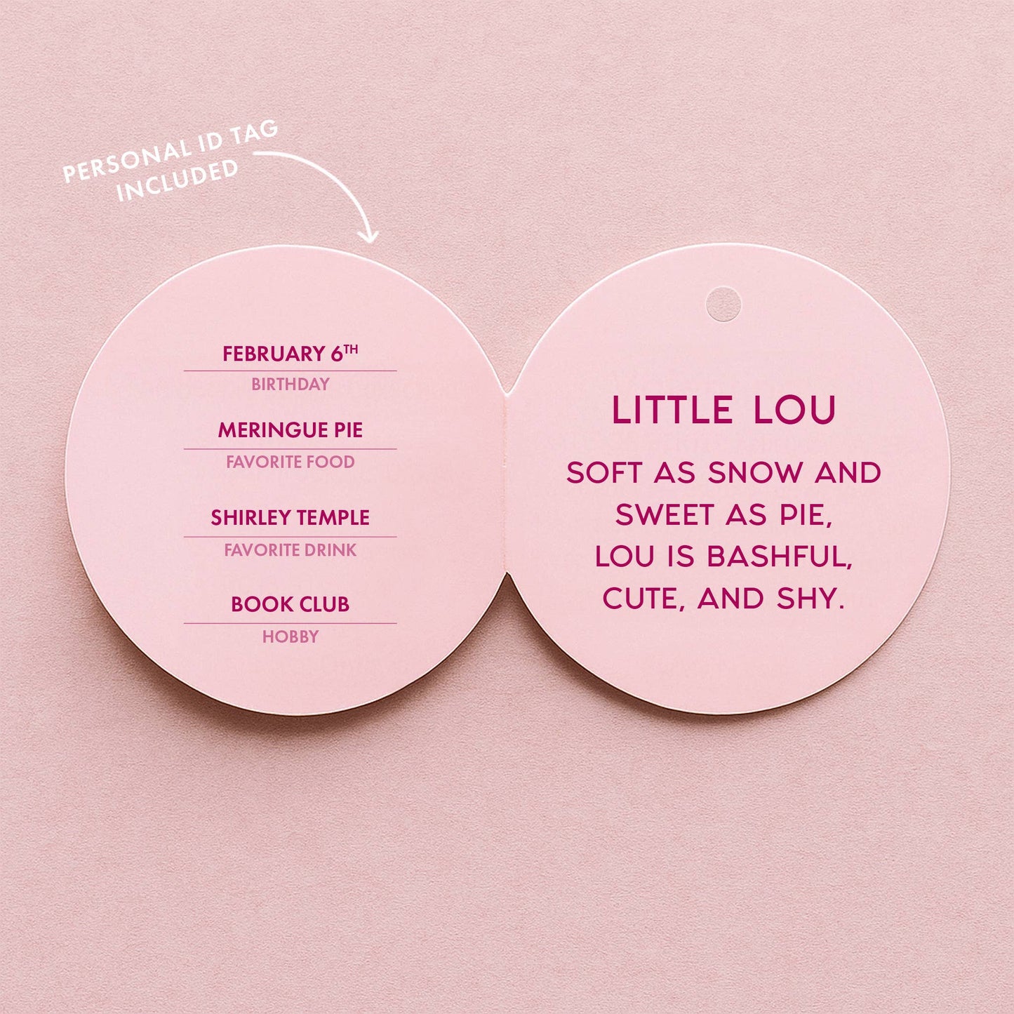 Posable Elf Ornament - Little Lou (Light Pink)
