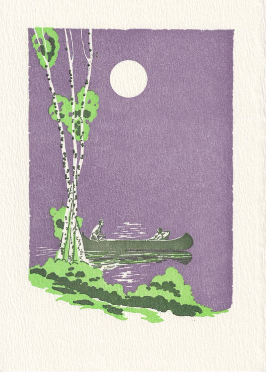 July Night 5"x7" Letterpress Art Print or Greeting Card