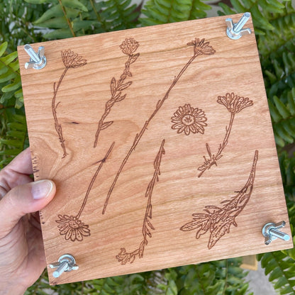 Michigan Cherry Handcrafted Flower Press