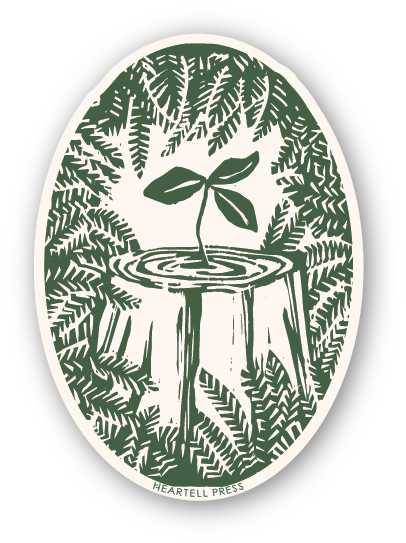 Eco Friendly Nurse Tree Die Cut Sticker