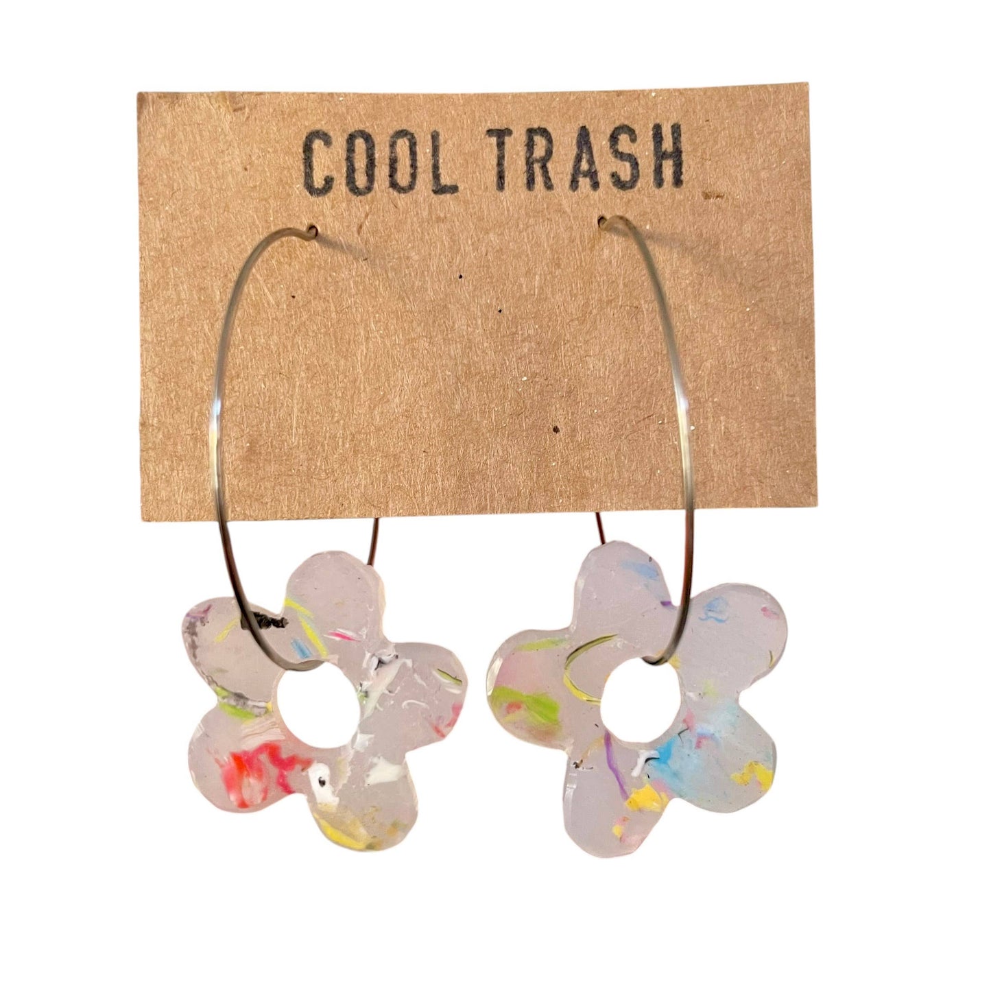 Hand-Recycled Plastic Flower Hoops: Confetti