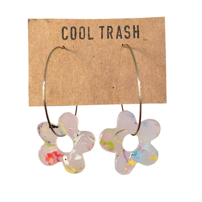 Hand-Recycled Plastic Flower Hoops: Confetti