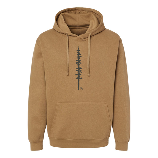 Pine Tree Unisex Hoodie in Coyote Brown