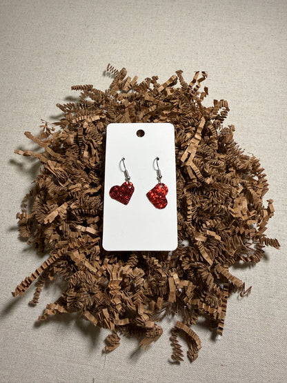 Lightweight Heart Earrings - Many Colors To Choose From