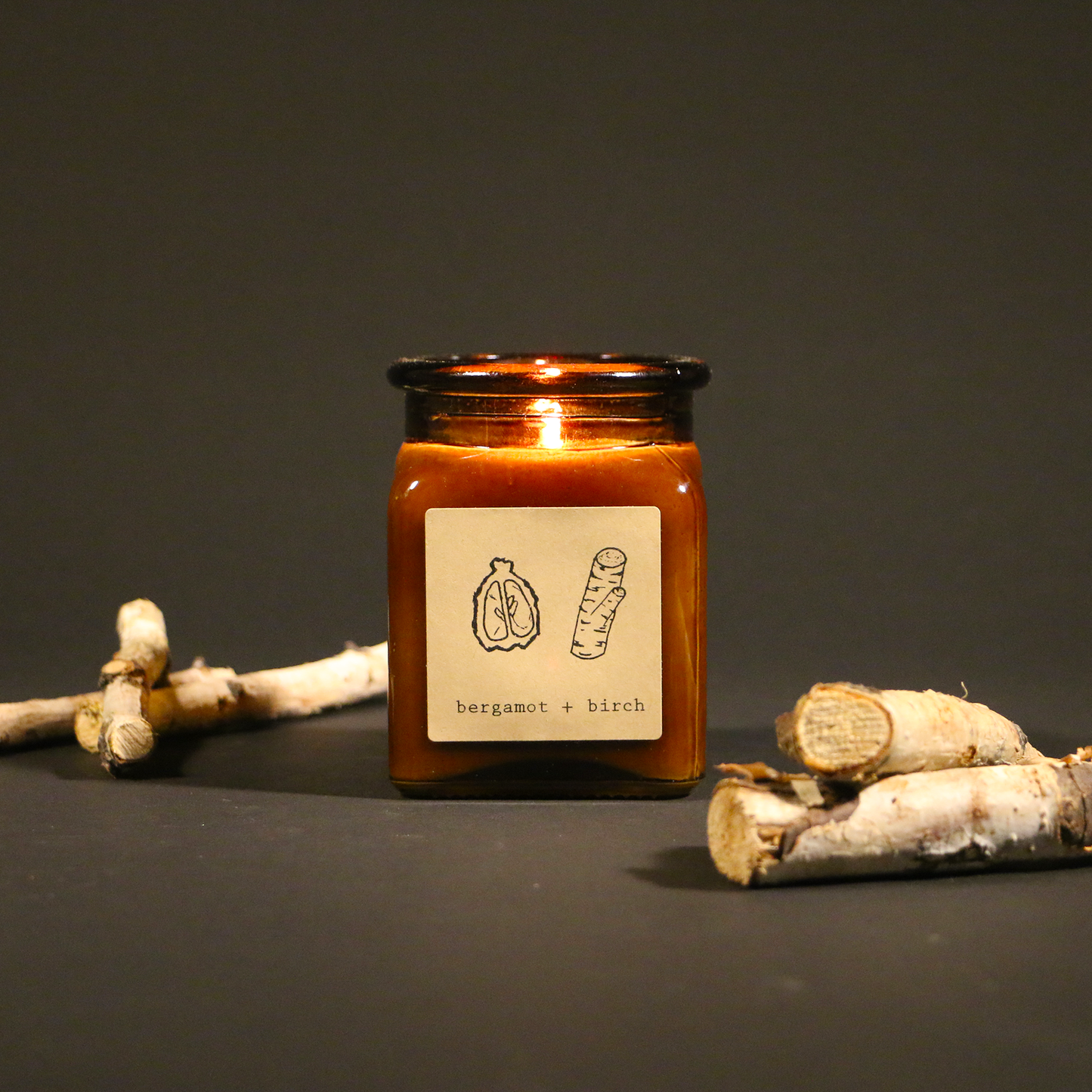 Bergamot + Birch 7.5 oz 100% Soy Candle