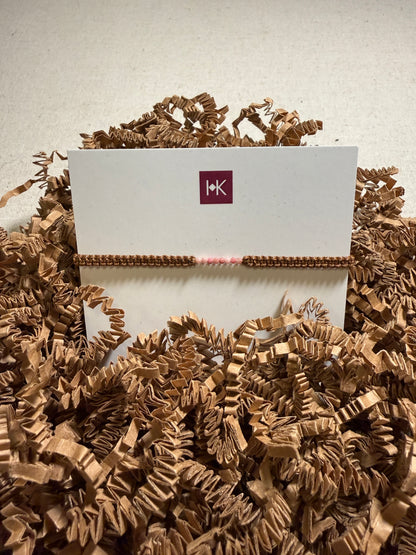 Hand-knotted Bracelet with Beads by Hadeel