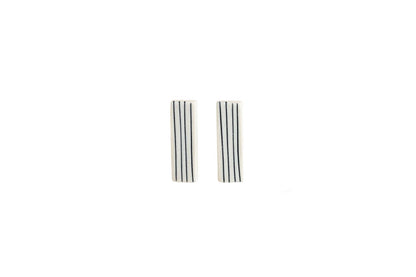 Pinstripe Bar Porcelain Earrings by Jenna Vanden Brink
