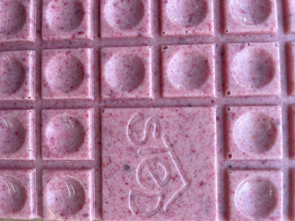 Sted Chocolate Mini Snack Size Bar: Raspberry Cream White Chocolate