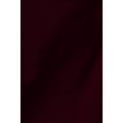 Fleeced Terry Oversized Hoodie - Dark Cherry