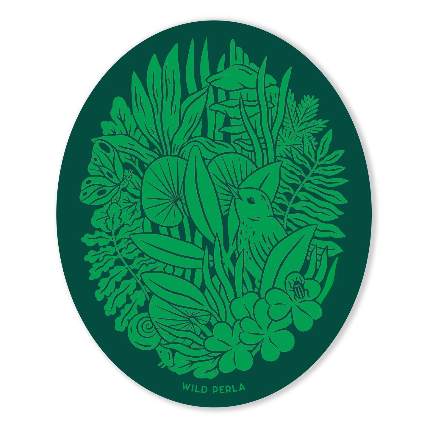 Forest Foliage Vinyl Sticker