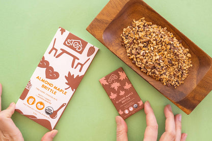 Sted Chocolate Mini Snack Size Bar: Almond Maple Brittle