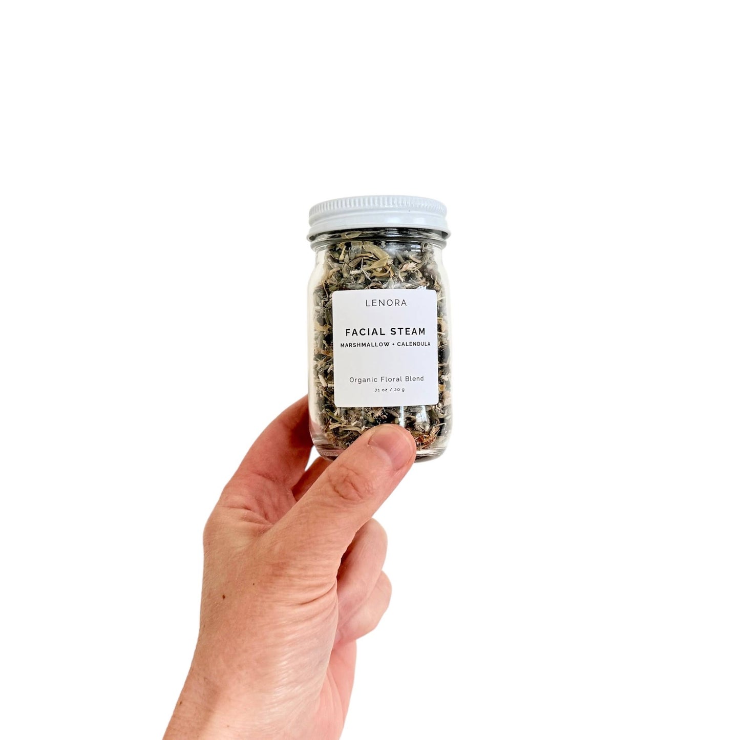 Organic Facial Steam in a Jar: Flowers + Herbs (4 Uses Per Jar)