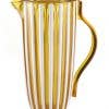 Pinstriped Plastic Pitcher - Made in Italy