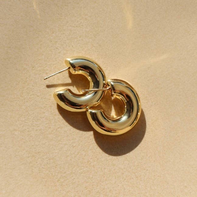 Cloud Hoops - 14k Gold Fill, made in WI